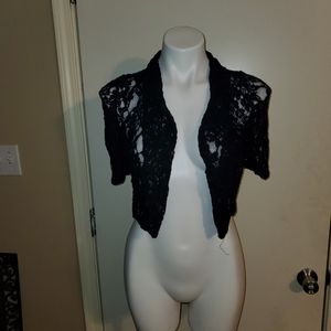 Black Lace Cardigan